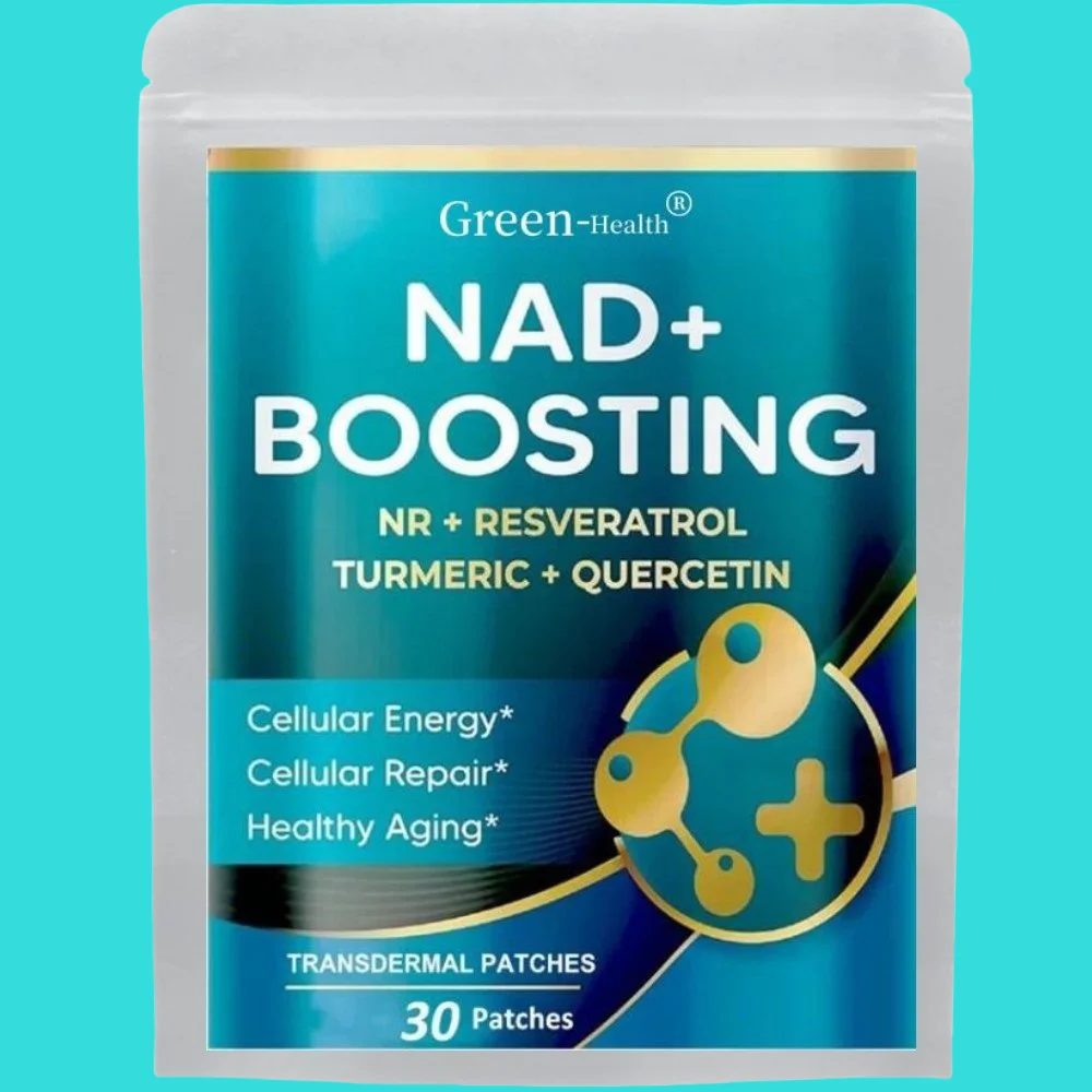 NAD + Boosting Transdermal Patches with NR + Resveratrol Turmeric Quercetin-Cellular Repair, Healthy Aging 30 Patches estrogen patch