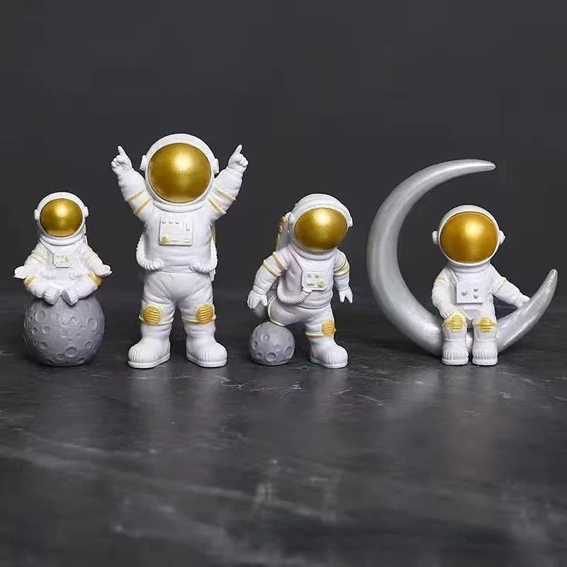 宇宙飛行士の置物 宇宙飛行士フィギュア知育玩具飾りグッズ置物宇宙飛行士彫刻樹脂