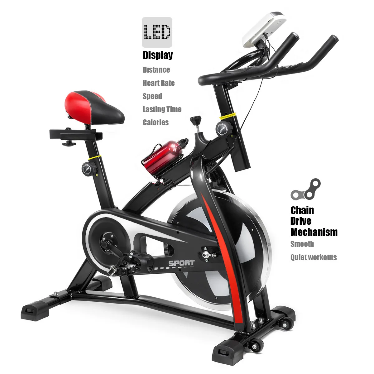 (Factory Direct Supply) MaibuFit 10kg Flywheel Fitness Indoor Bike Design Family Training Sport