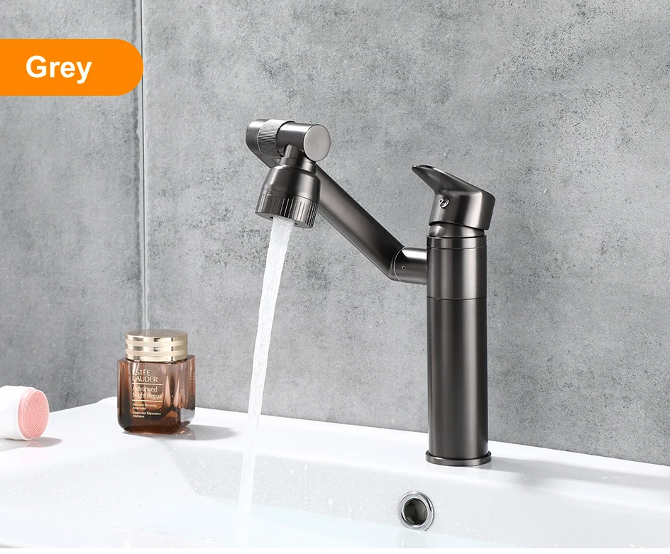 Height adjustable bathroom sink faucets with cool shape