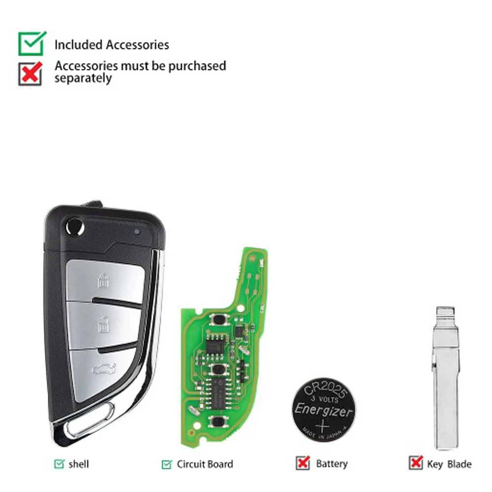 5 stücke Xhorse VVDI Super Fernbedienung Mit XT27 XT27A66 Chip XELEX0EN XEFO01EN XEKF21EN XEKF20EN XEDS01EN XEMQB1EN Für VVDI MINI Schlüssel – Detail 8