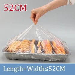 Disposable Food Cover and Storage Bag Savers - Elastic, Dust - Proof, and Food - Grade Fresh Lids - 100PCS (52CM)