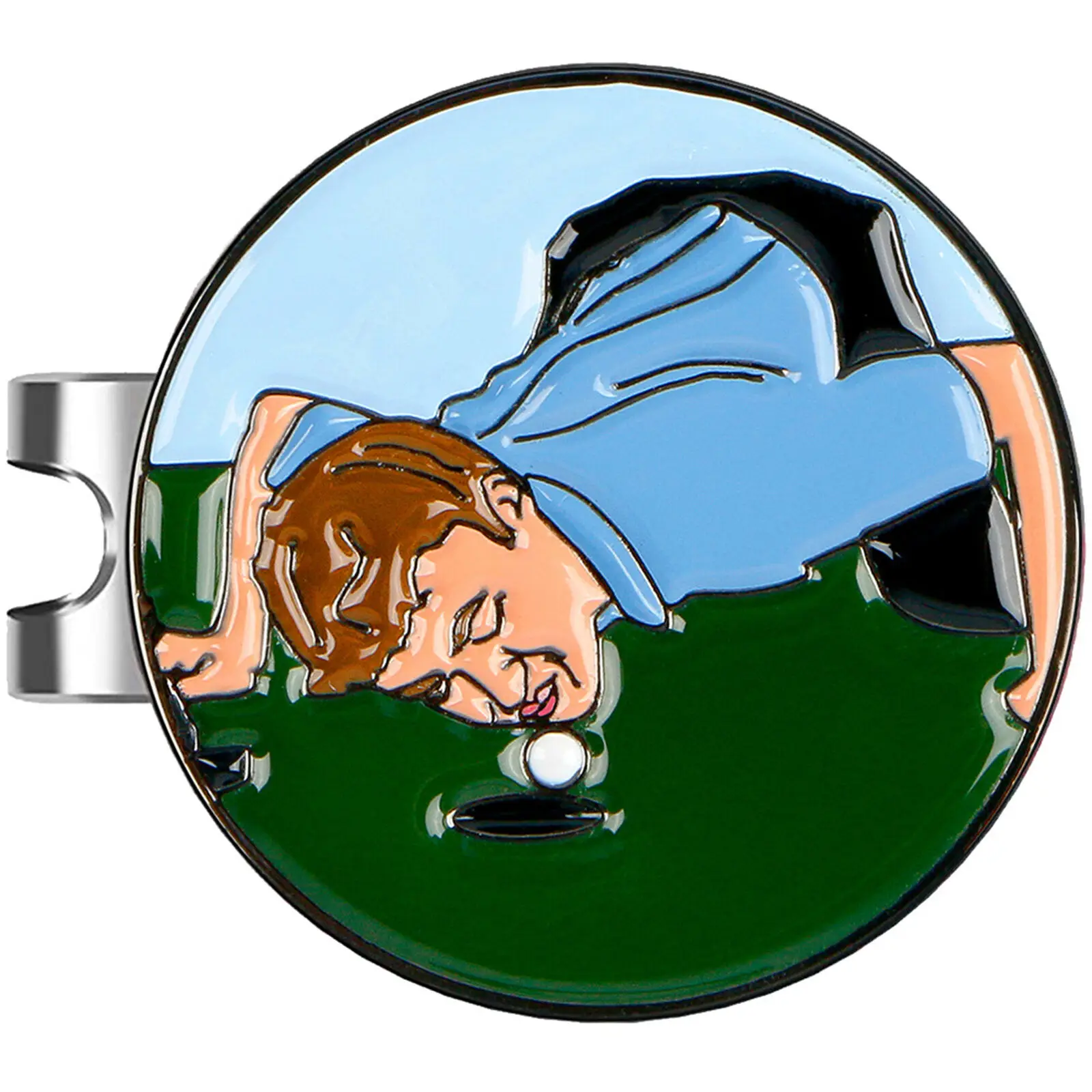 Golf Ball Marker Golf Hat Clip Magnetic Adsorption Metal Mark Removable Metal Visor Markers Clips Accessories