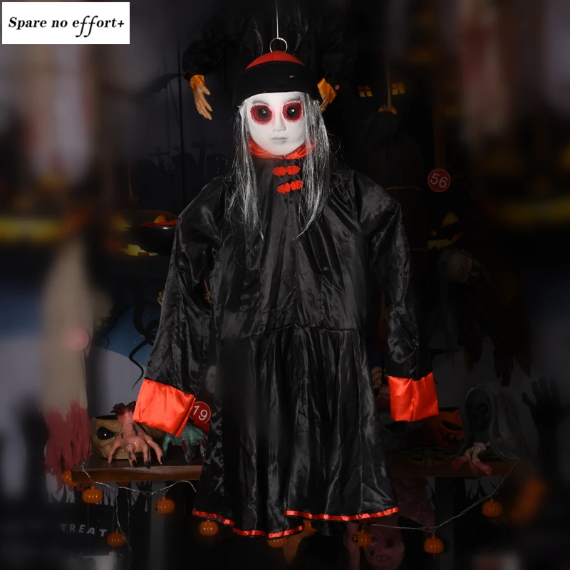 

Halloween Decoration Black Latex Halloween Electric Toy Haunted Skull Bowl Ktv Bar Horror Prop