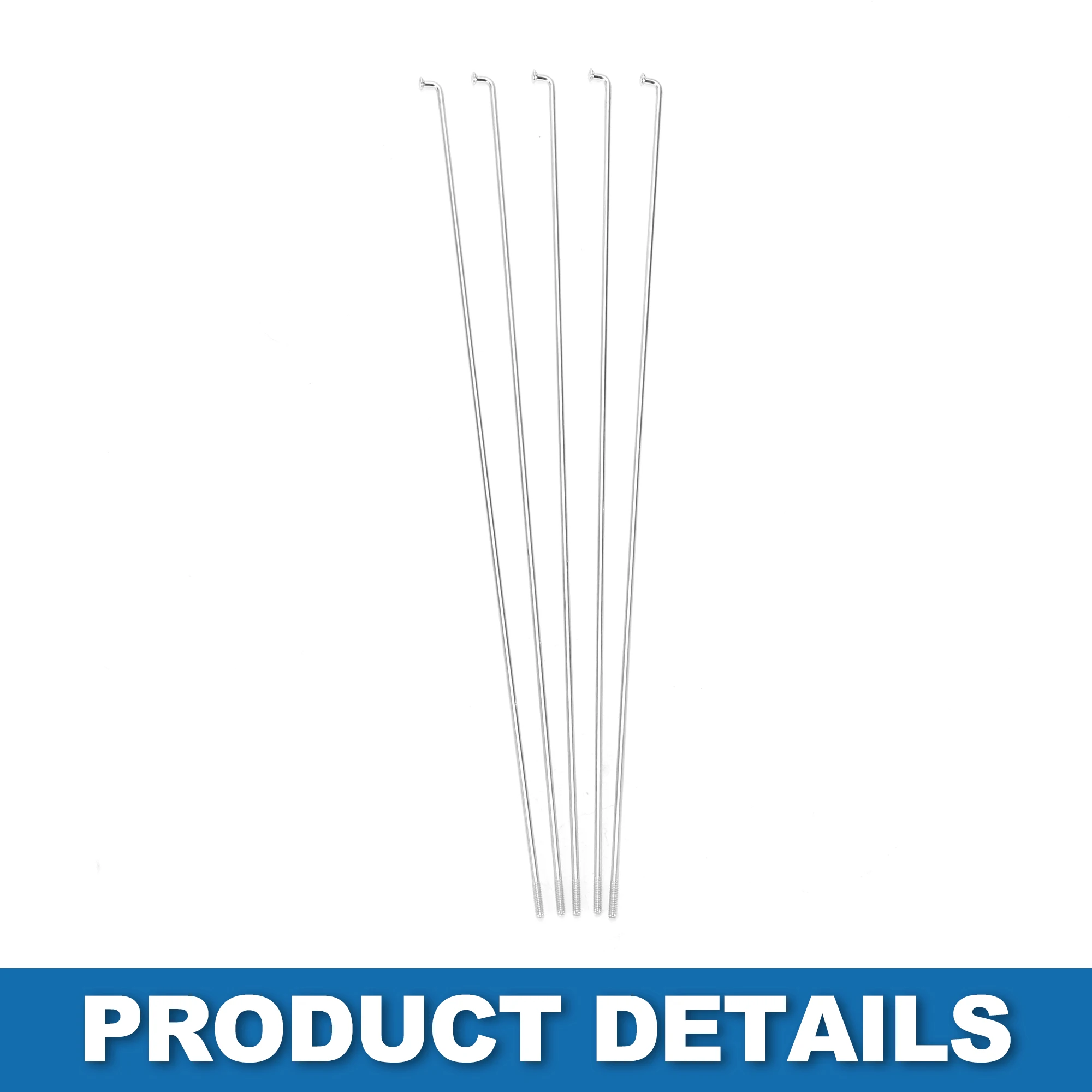 Bicycle Spokes Bike Spokes Nipples 14G 235mm-255mm Length Set 36 Pcs For Bike Wheel