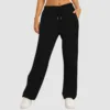 Women’s Fleece Lined Sweatpants Wide Straight Leg Pants Bottom Sweatpants Joggers Pants Workout High Waisted Pants With Pockets 3