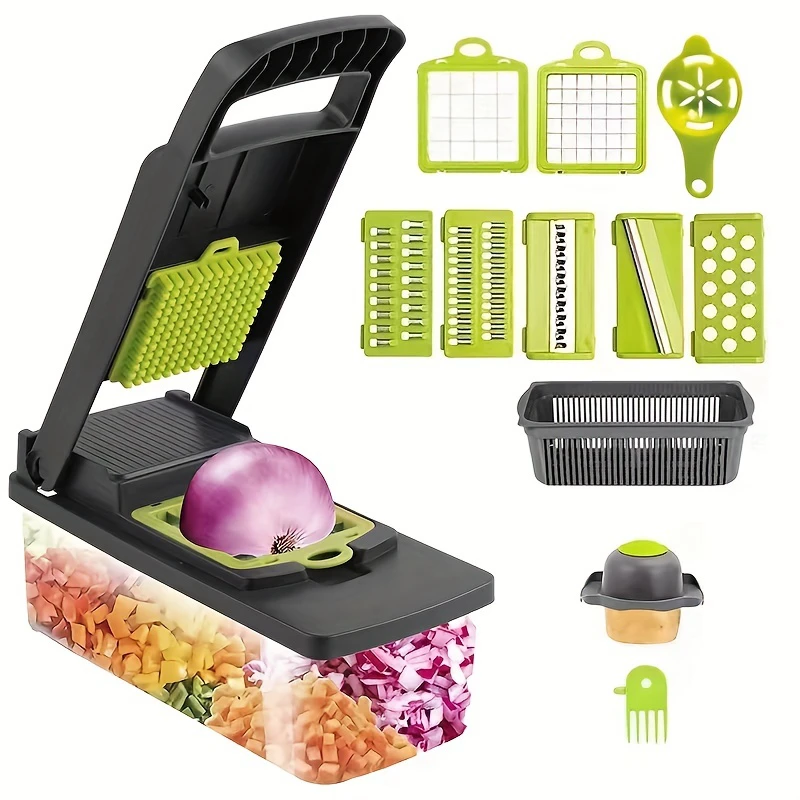 12 in 1 Multifunctional Vegetable Slicer Cutter Shredders – Abodes Well