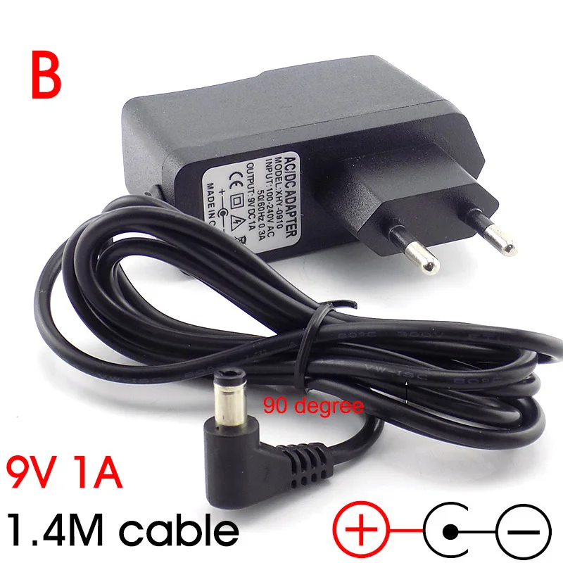 input 100-240v 50-60hz ac dc 9v