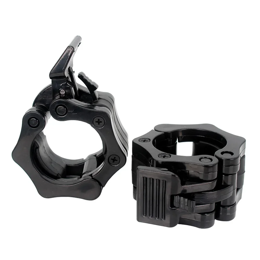 1Pair Safety Dumbbell Snap Quick Release Fix 25/50mm Barbell Clamps Weightlifting Bar Clamps for Weightlifting Strength Training 4