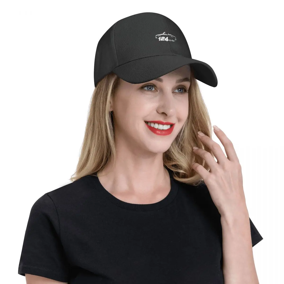 Design 1966 82 Fiat 124 Spider Sports Car P-31 Peaked Caps Trucks Hat Premium Best Quality Baseball Cap 4