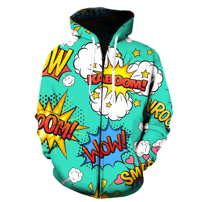 thumbnail image 1 of Sudadera con capucha y cremallera de estilo manga con estampado 3D de dibujos animados para hombre, sudaderas Harajuku de manga larga de primavera, chaquetas, tops, sudaderas con capucha para adolesce, 1 of 5