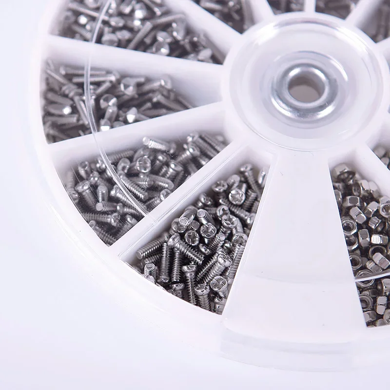 600 Stück Schrauben Set Edelstahl - Mini Schrauben Für Brillen & Uhren