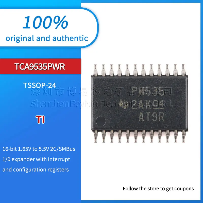 

Original genuine TCA9535PWR PW535 TSSOP-24 16-bit I2C IC I/O expander chip