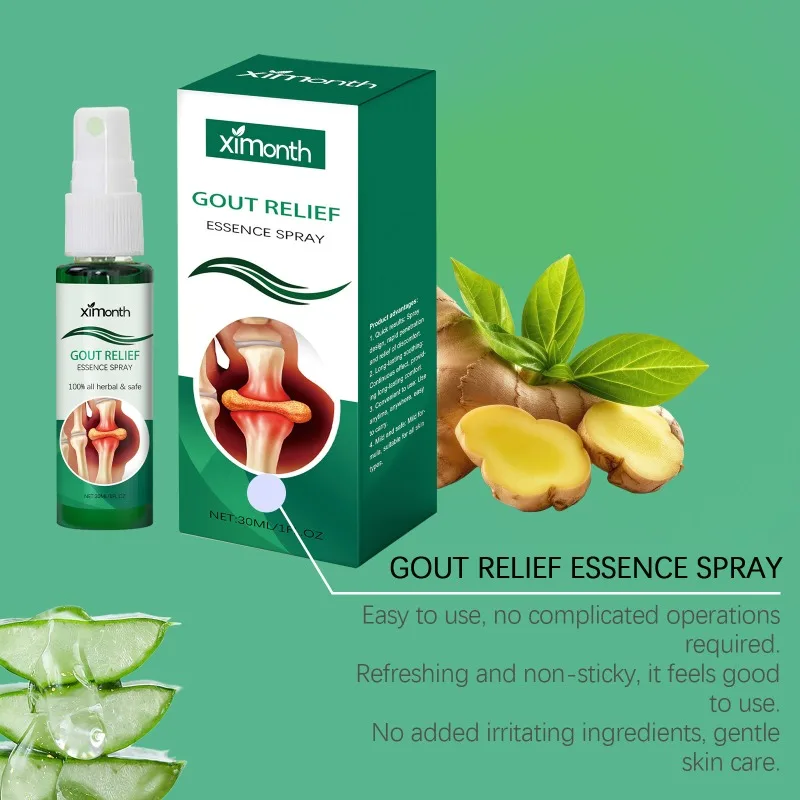 Gout Relief Eeeence Spray Lumbar Pain Relief Activate Circulation Spray Knee Joint Cervical Spine Waist Back Spine Cooling