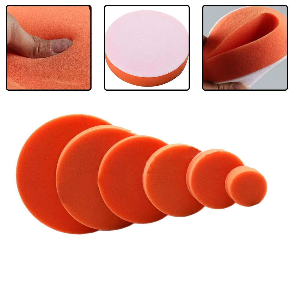 2pcs Car Polishing ing Pad 2-7inch ing Waxing Sponge Wool Wheel Polishing Pad Flat Sponge Polisher Clean Disc Tools