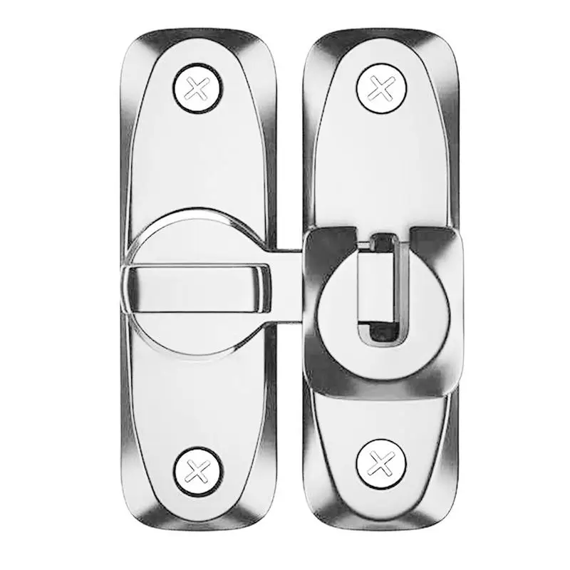 Flipping Latch Flipping Gate Latch Lock Heavy Duty Anti-theft Hardware 90/180 Swing Door For Gate Barn Garage Garden Fence