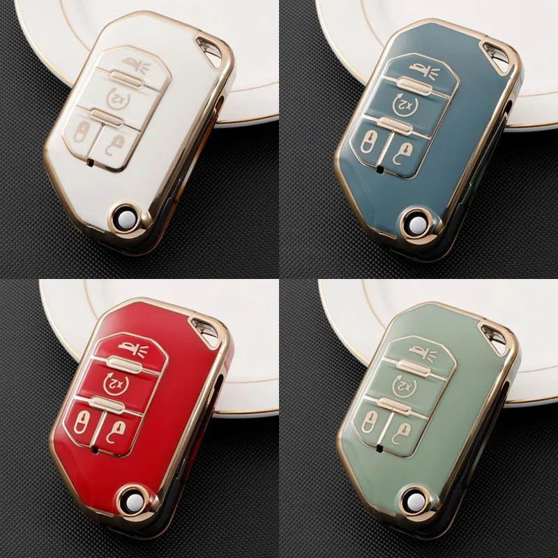 Custodia-per-chiave-Auto-a-4-pulsanti-Shell-per-Jeep-Wrangler-JL-TJ-Gladiator-JT-2021.jpg Custodia per chiave Auto a 4 pulsanti Shell per Jeep Wrangler JL TJ Gladiator JT 2021 2022 portachiavi per accessori Auto senza chiave a distanza - Custodia per chiave Auto a 4 pulsanti Shell per Jeep Wrangler JL TJ Gladiator JT 2021