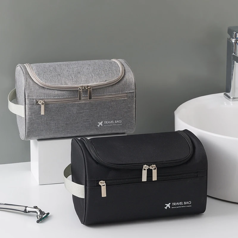 Enhanced Travel Toiletries Bag - Large Capacity Hanging Cosmetic Organizer and Beauty Case