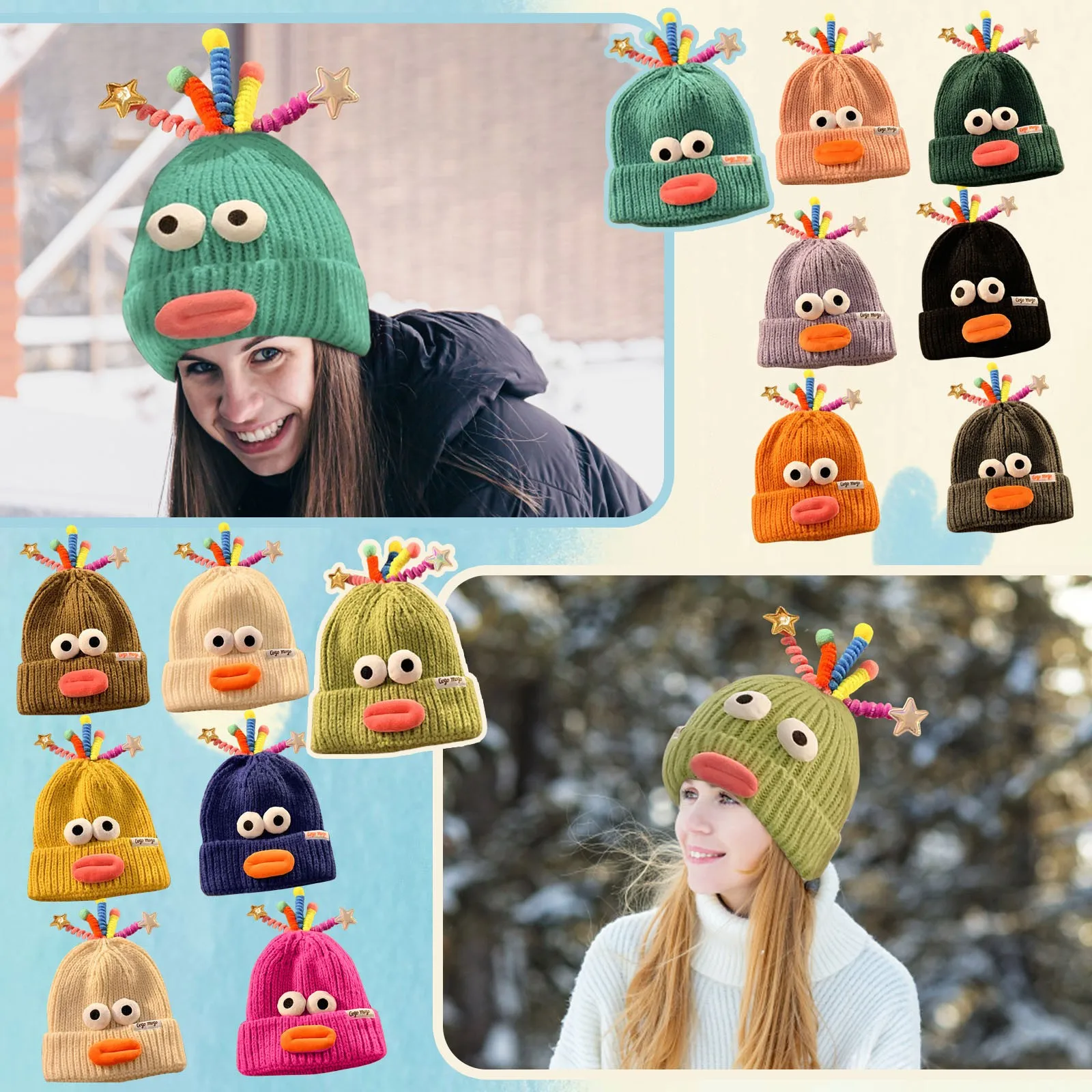 Beanie Hat: Fun Knit Windproof Winter Accessory
