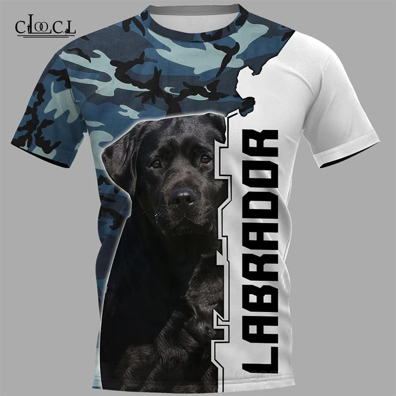 

HX Newest Popular Labrador Dog Camo 3D Print Men Women Fashion T-shirts Harajuku Clothes Oversized Tee Shirts Tops Drop Shipping