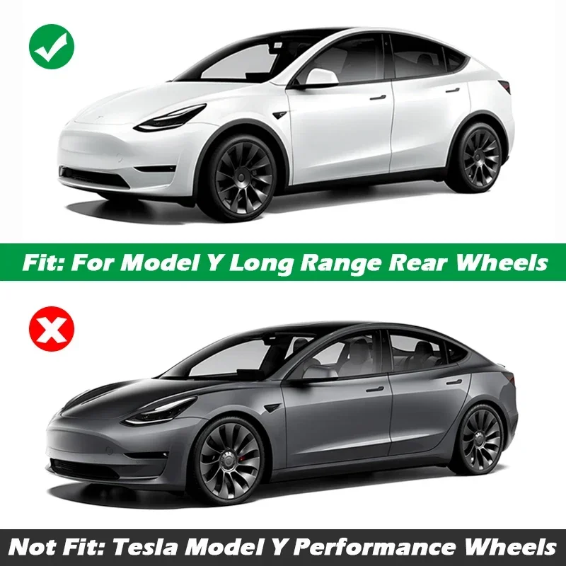 For Tesla Model Y 20 Inch Rim Wheel Hub Protection Patch Protectors ABS Wheel Guard Covers Accessories Auto Exterior