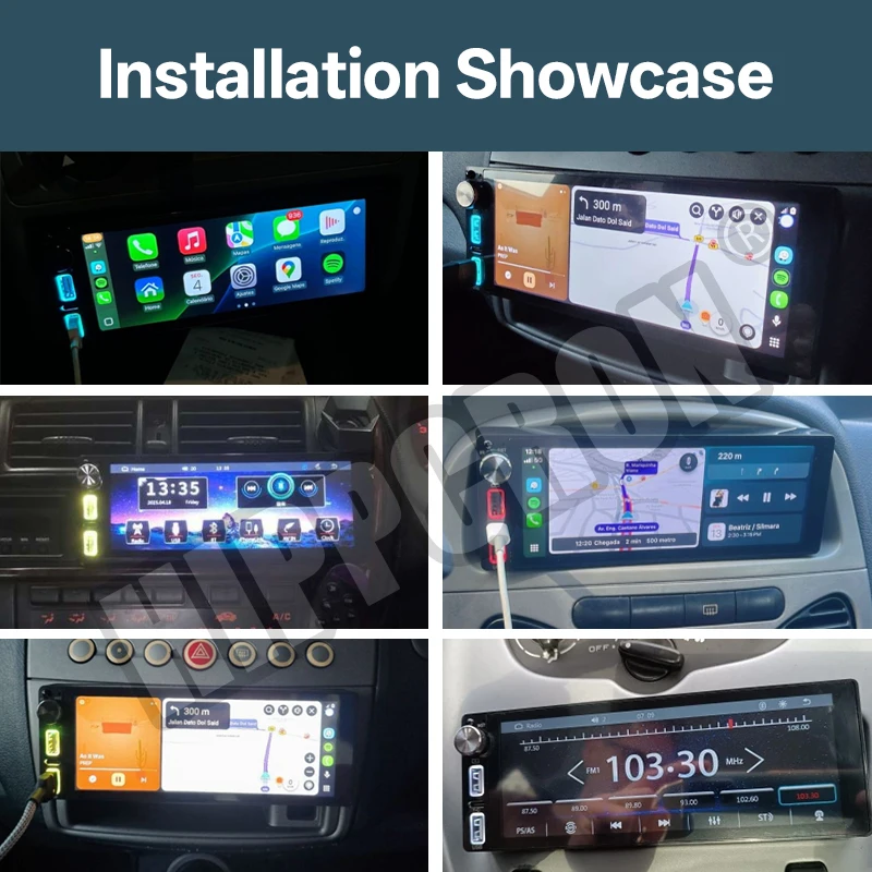 1Din Car Radio Stereo 6.86 Inch Carplay Android Auto Multimedia Video Player IPS