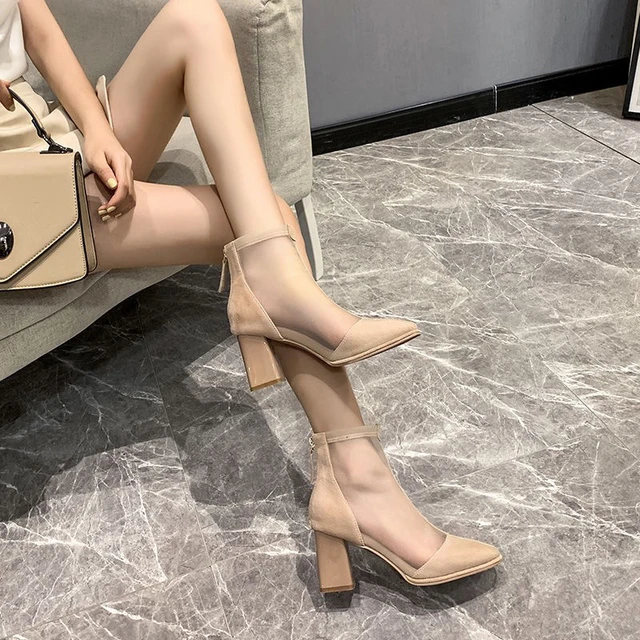 Office Style New Latest High Heels Sandals| Genuine Leather New Best Ladies  Footwear Designs Sandals | High heel sandals, Sandals heels, High heels