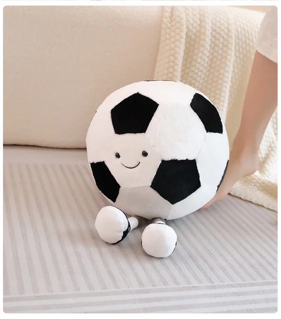 Povanjer Ballons De Football en Peluche De 25cm, Peluche Moelleuse,  Basket-Ball, Décoration De La Maison, Oreiller, Jouet Durable, Coussin De  Dos, Cadeau : : Cuisine et Maison