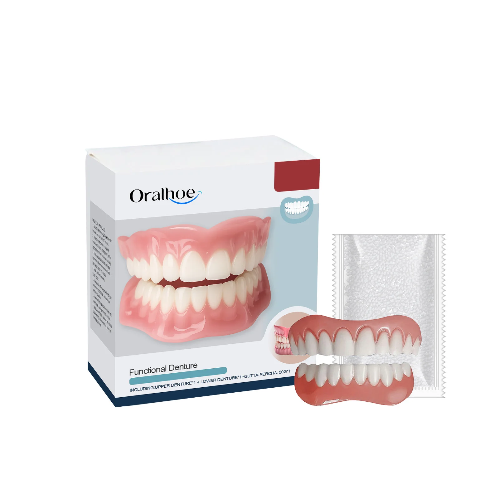 Denture Decoration Set - Denture Decoration Set for Enhancing Smile Aesthetics, Natural Fit and Comfortable Material