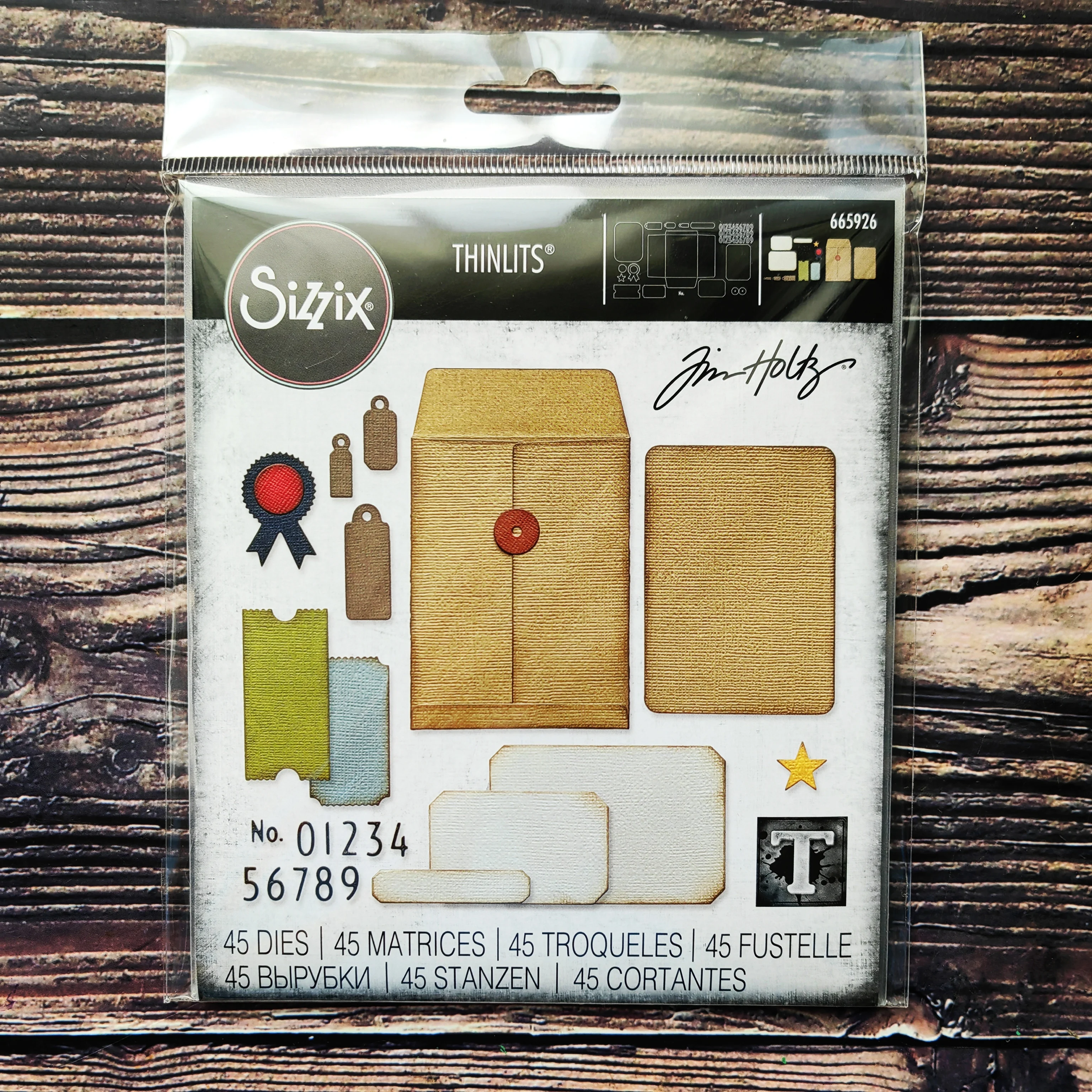 

Sizzix 665926 Thinlits Die Set 45PK - Collector by Tim Holtz