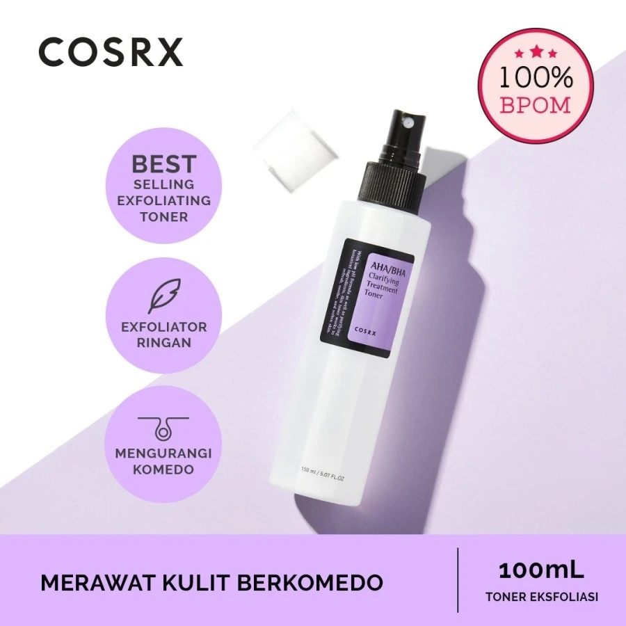 

Cosrx Exfoliating Toner AHA/BHA Clarifying Treatment Serum Remove Blackheads Clear Pores Moisturizing Smooth Skin Care 150ml