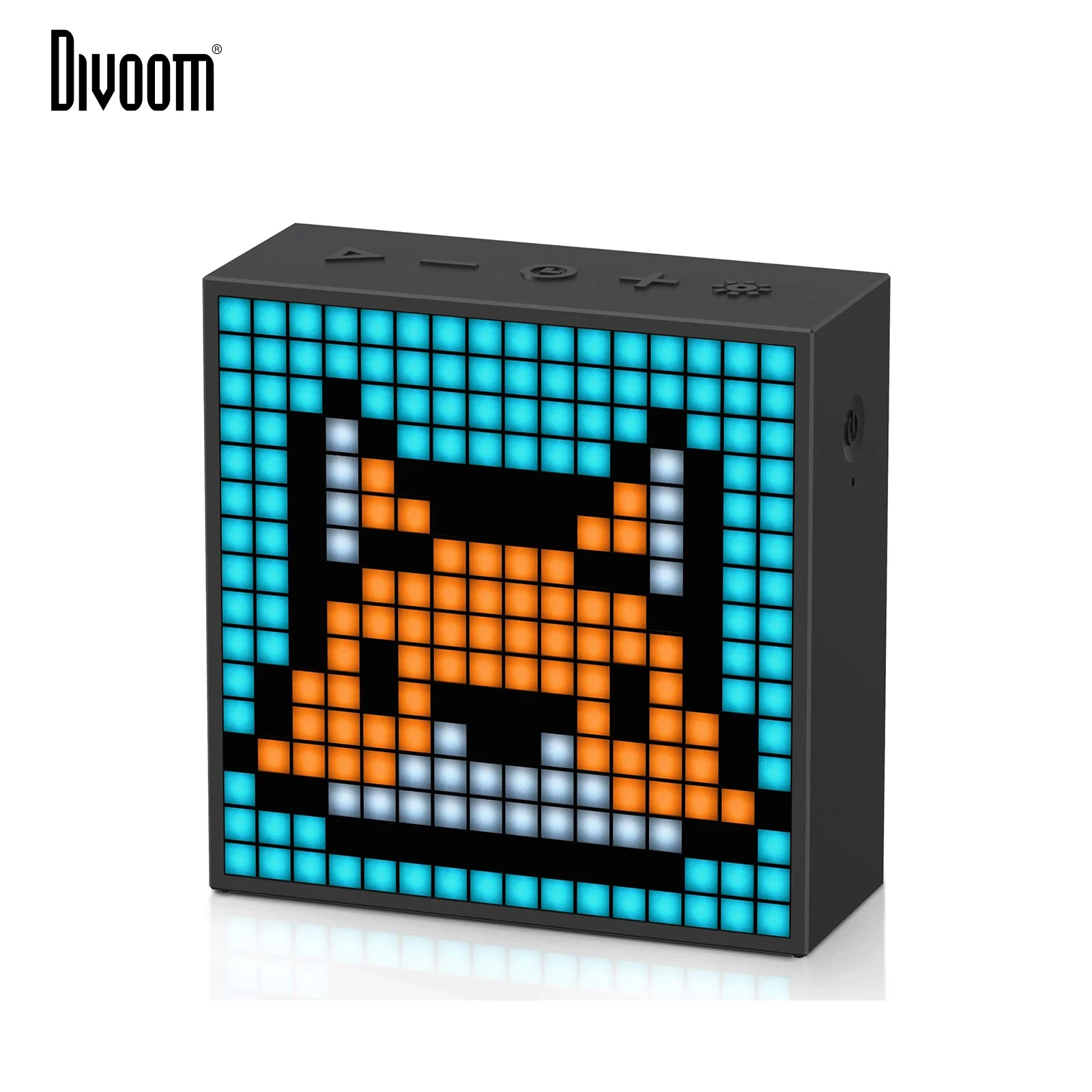 Divoom Timebox Evo Bluetooth Portable Speaker with Clock Alarm Programmable LED Display for Pixel Art Creation Unique Gift