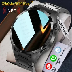 Watch For Huawei GT4 Plus Smart Watch Men Watch 4 Pro AMOLED HD Screen Bluetooth Call NFC Health GPS Sport Smartwatch Women 2024