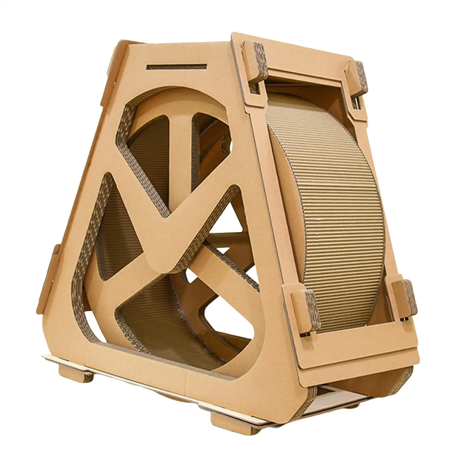 Cat Running Wheel Exercise Treadmill Corrugated Kitten Toys Mute for Fitness