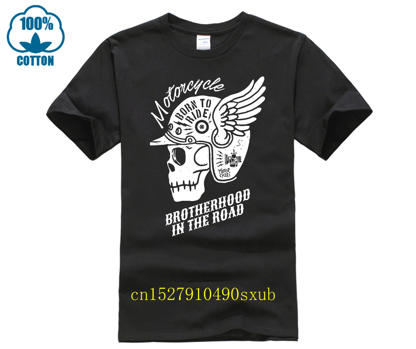 T-Shirt Moto Full Speed Cafe Racer Custom Oil Ra P014