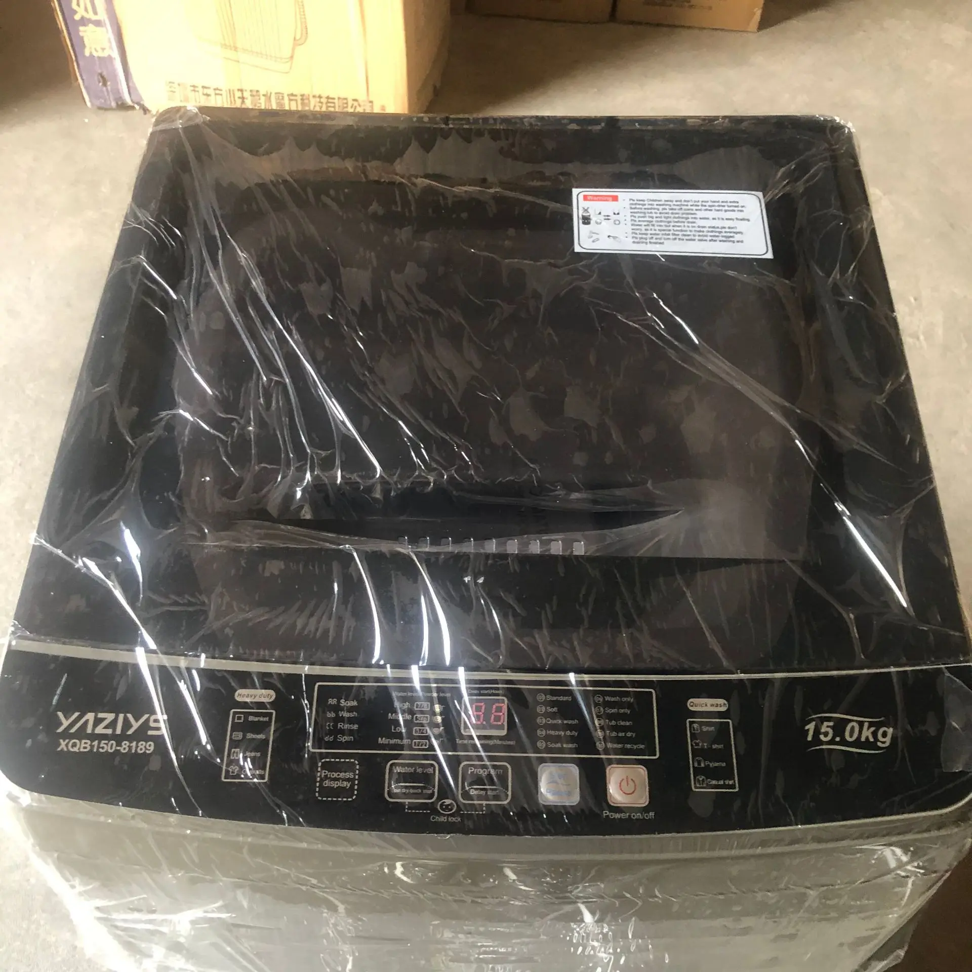 15KG 220V  Single Tub Automatic Washing Machine Top-Load Washers with Dryer 6