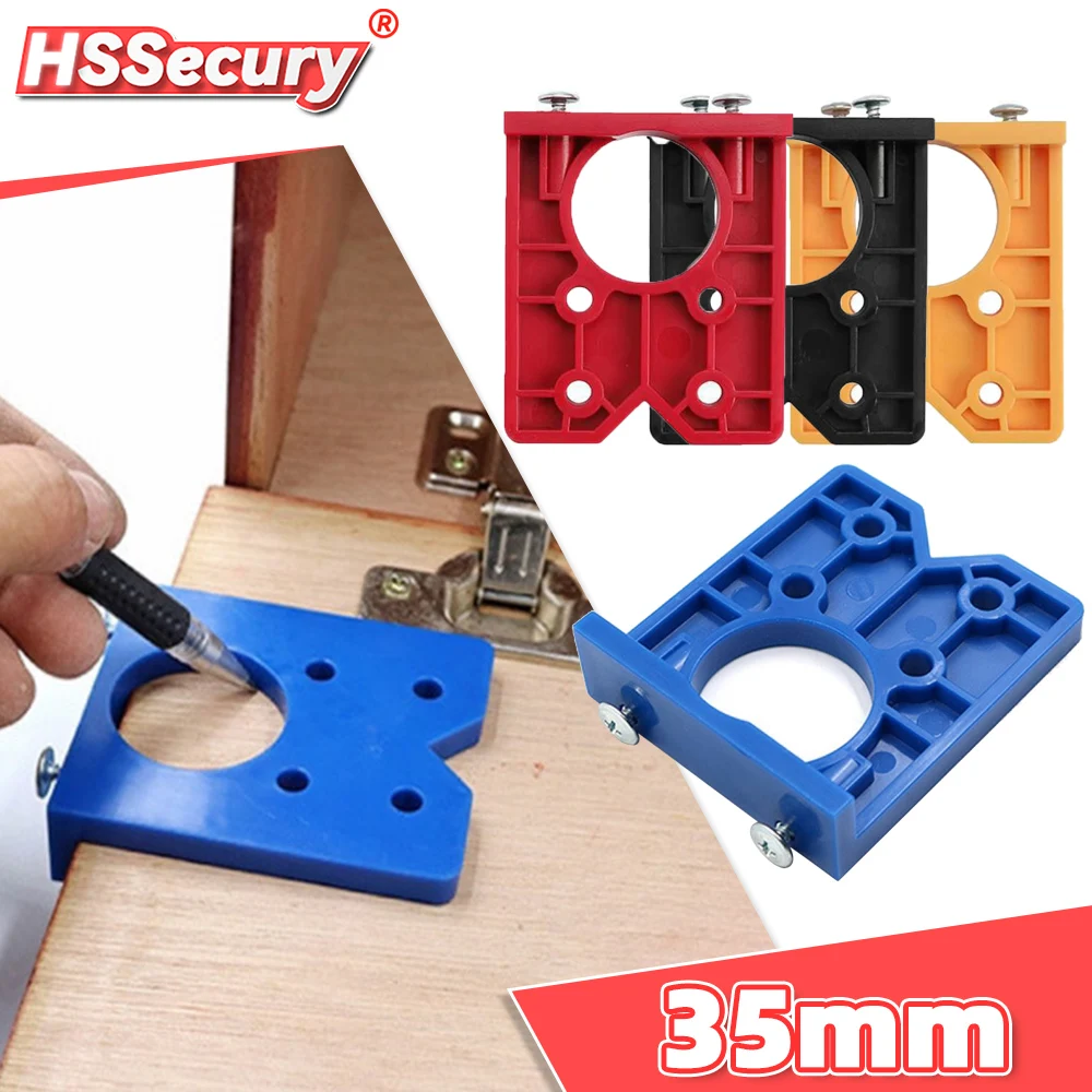 

35mm Hinge Hole Drilling Guide Locator Woodworking Hinge Drilling Jig Woodworking Door Hole Opener Cabinet Accessories Tools