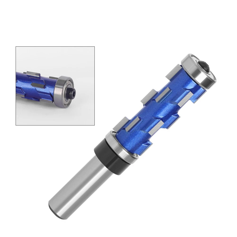 8mm Shank Dual Bearing Spiral Flush Trim Router Bit Dual Axis Bearing ...