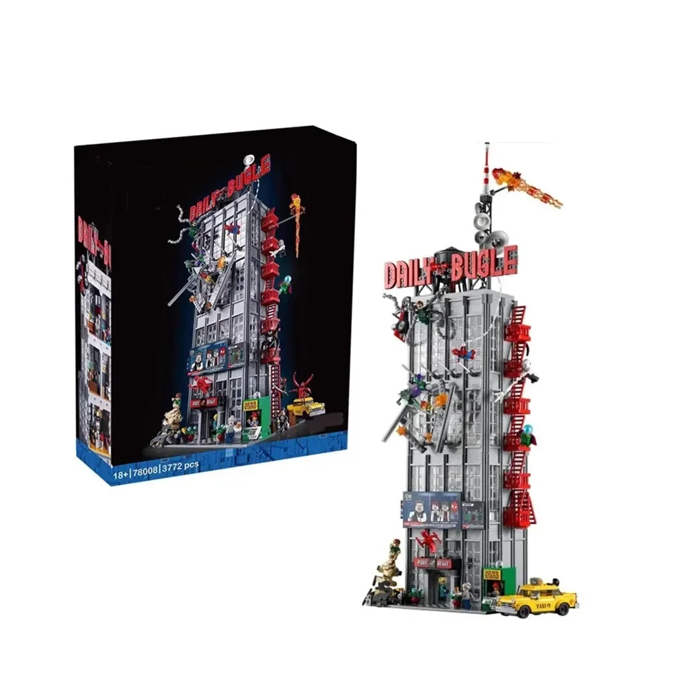 

In Stock 3700PCS Daily Bugle Tower Man Model 76178 25 Mini DOLLS Spiders Heroes Figures Toys Building Blocks Bricks Kid Toy Gift