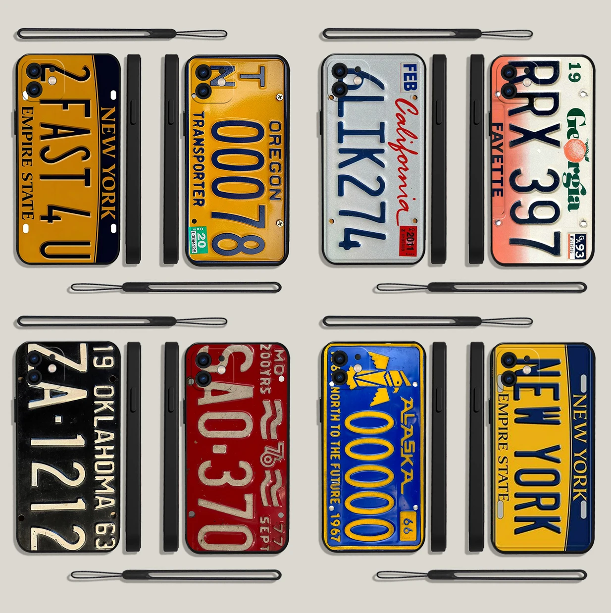 

Funny Old License Plate Car Number Phone Case For Xiaomi Redmi Note 12 11 11T 10 9 Pro Plus 9A K40 K50 K60 4G 5G With Hand Strap