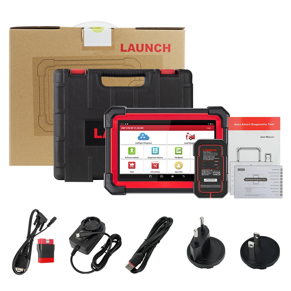 LAUNCH CRP919E BT OBD2 Full System Diagnostic Tool with Bidirectional Check ECU Coding CANFD DIOP All System 31+ Reset Functions