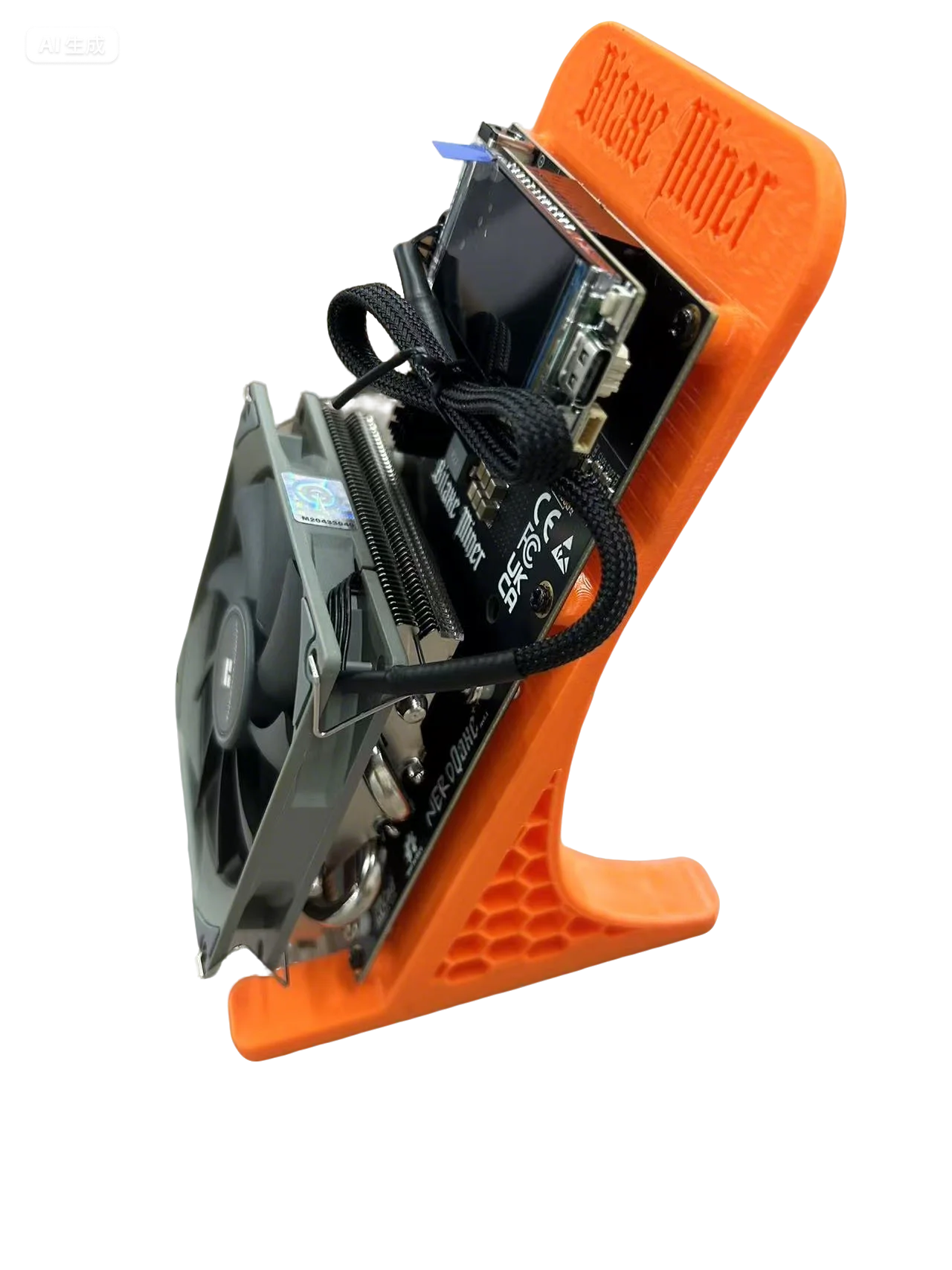 Gpu Mining Rig Cryptocurrency Cgminer Amd Bitaxe NerdQaxe++ Bitcoin Miner –  4X BM1370 ASIC Chips, 15J/