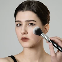 BEILI Black Makeup Brush Sets Professional Natural Goat Fiber Hair Brush Foundation Kakubi Contour Eyeshadow Beauty Tool brochas 6