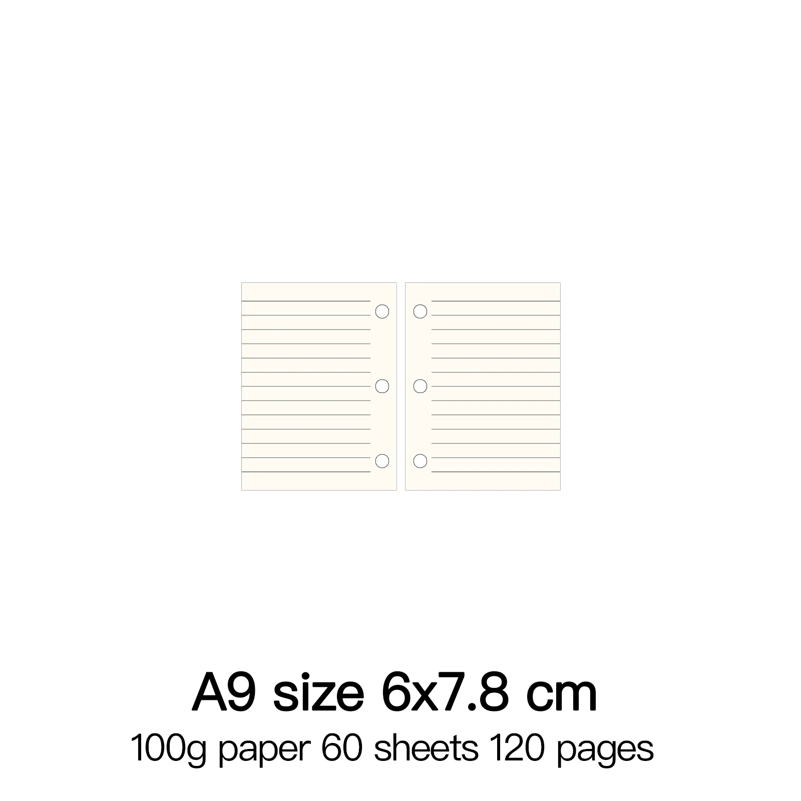 Premium Loose Leaf Spiral Notebook with High-Quality 100g Paper Inserts