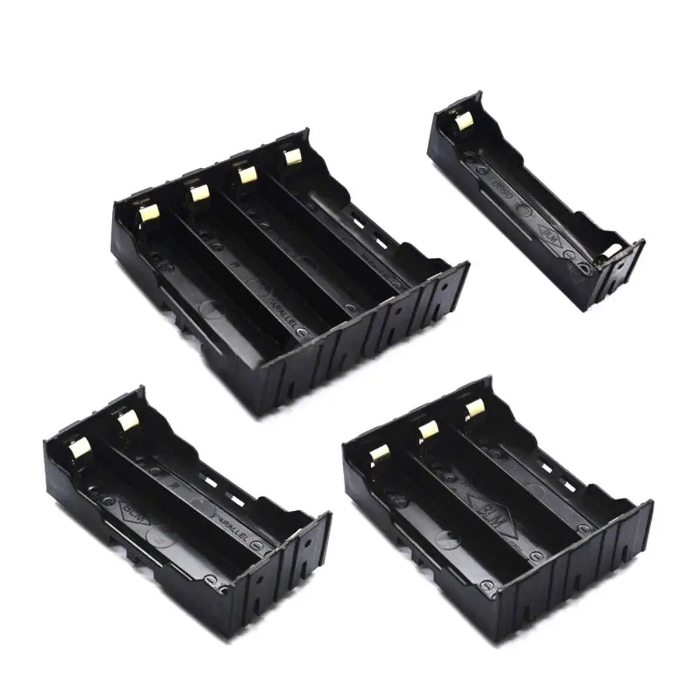 Practical 1 2 3 4 Slot 18650 Battery Holder Hard Pin Easy welding Power Bank Case ABS Battery Container Cover