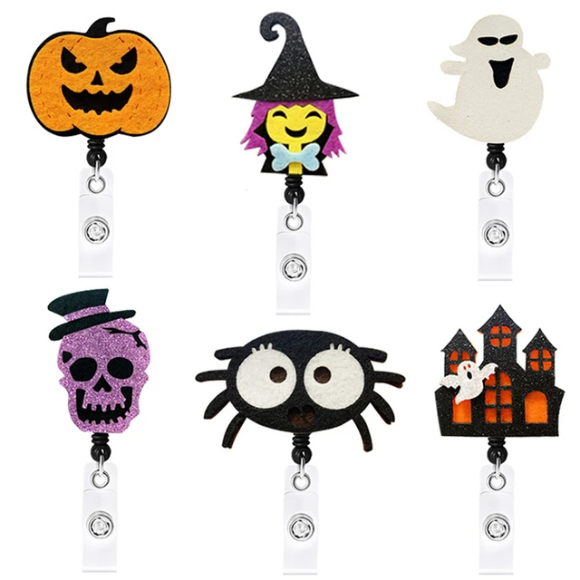 Badge Reels Retractable, Halloween Badge Holder