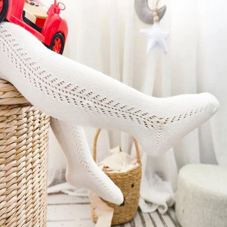 Lawadka Sommer Kleinkind Baby Strumpfhose für Mädchen Mode gestrickt gerippt Neugeborenen Strumpfhosen Solid Mesh Leggings für Mädchen 0-8 Jahre neu – Detail 5