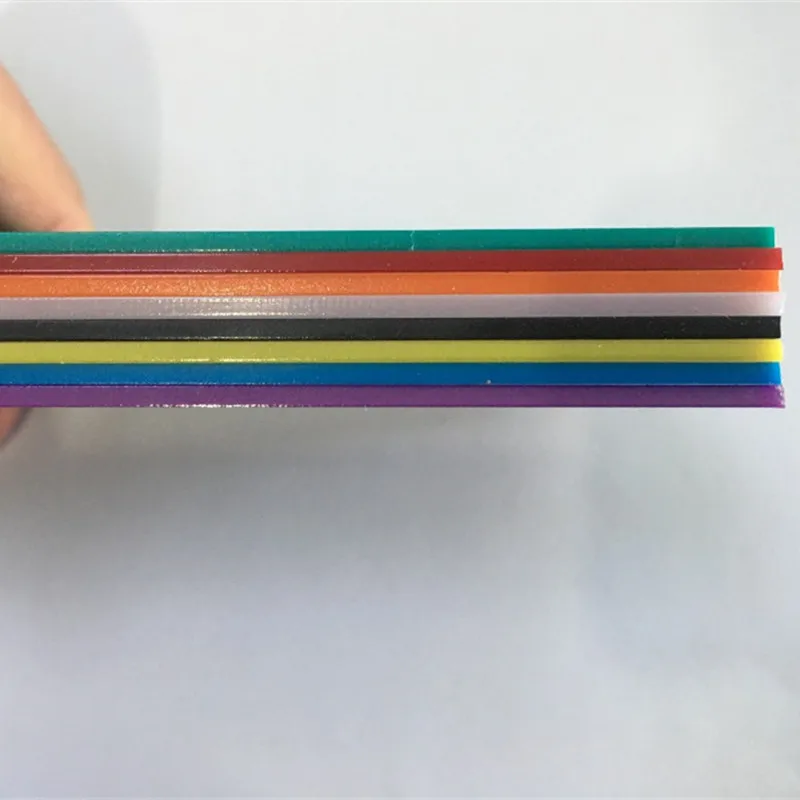 Colorful Opacitas Acrylic Plate Perspex Sheet Plastic Board DIY Model 9Colors 10*20*0.23cm plastic sheet