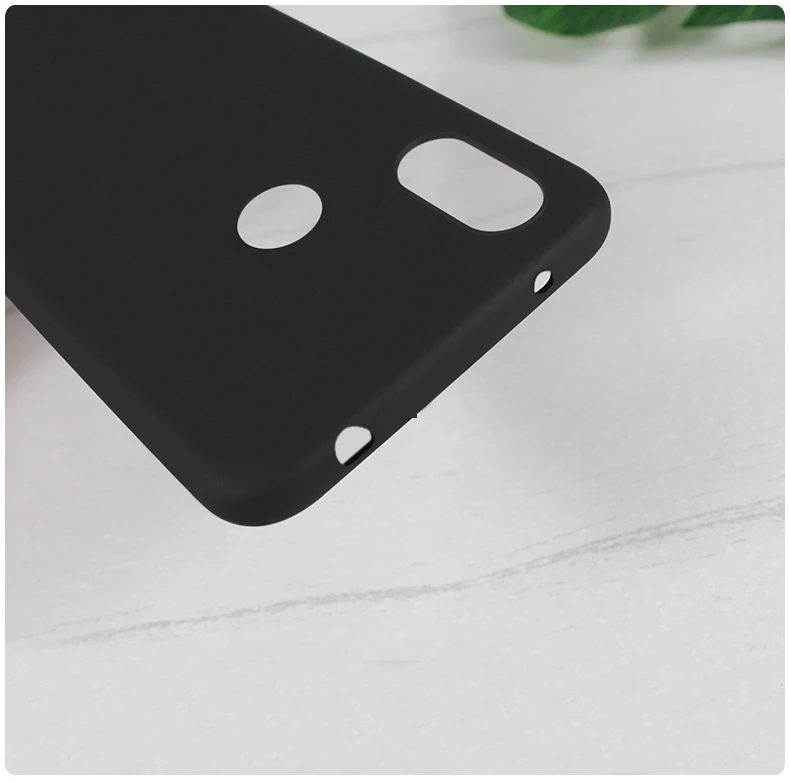 Premium Frosted Silicone Phone Case - Soft TPU Back Cover for Huawei Honor 8A/Y6 2019