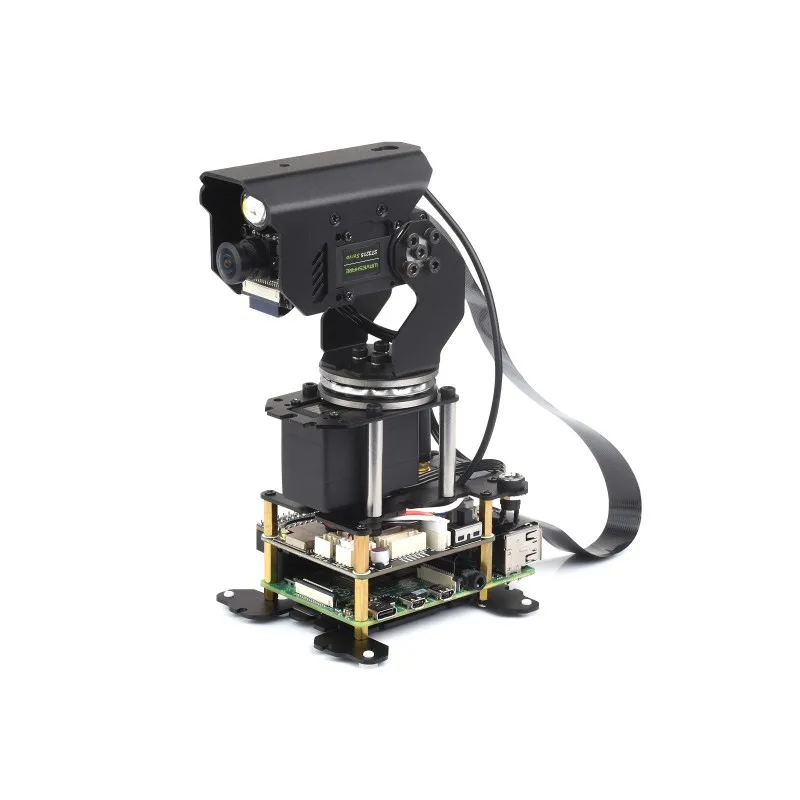 360&deg; Omnidirectional High-Torque 2-Axis Expandable Pan-Tilt Camera Module, Driven By Serial Bus Servos, Based On General Driver